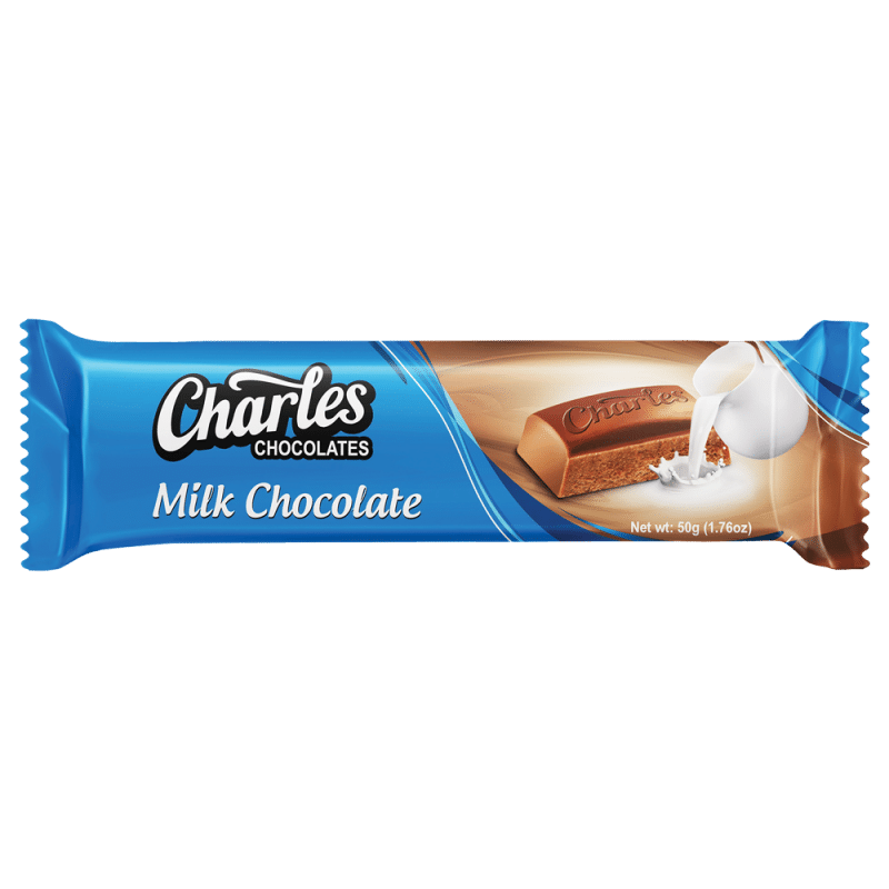 CHARLES CHOCOLATES DAIRY MILK 50g Carib Import & Export Inc.