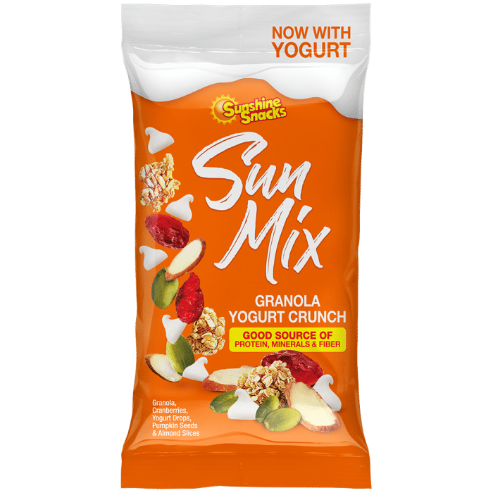 SUNSHINE SNACKS - SUN MIX GRANOLA YOGURT CRUNCH 2.01oz