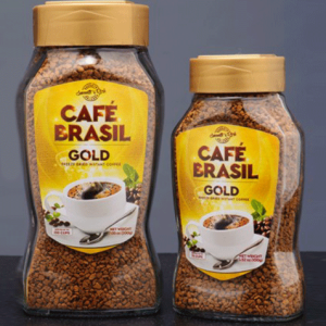 Café Brasil Gold Instant Coffee 200g (glass bottle)