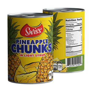 Swiss Pineapple Chunks 20oz