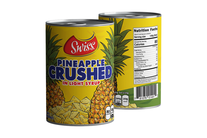 Swiss Pineapple Crushed 20oz