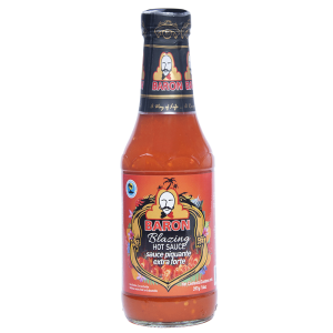 Baron's Blazing Hot Pepper Sauce 14oz (397g)